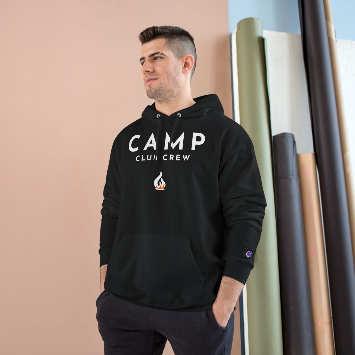 CAMP Club Crew - Champion Hoodie signature brand