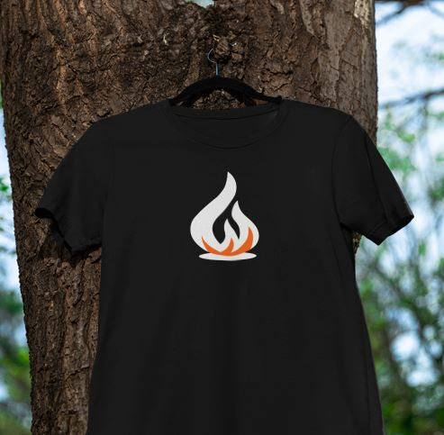 Campfire T-shirt.  Campfire Tee Logo