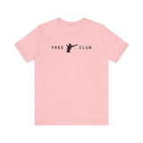 Woman arms out - Free Club T-Shirt