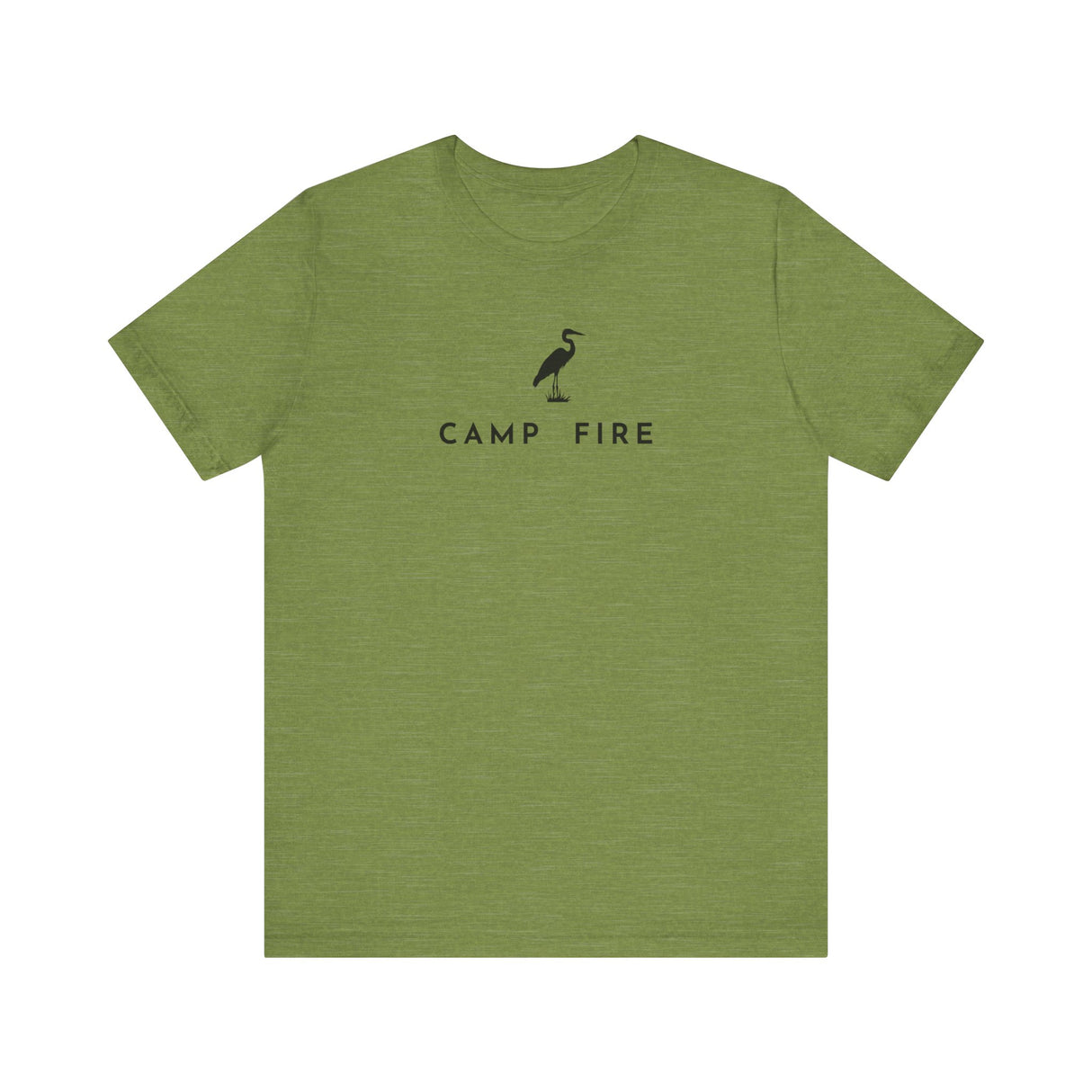 Great Blue Heron - Camp Fire T-Shirt