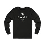 Wisconsin Campfire Long Sleeve Tee — Minimal Outdoor Camping Shirt