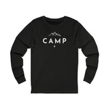 Mountain Peaks Camp Long Sleeve Tee — Minimal Outdoor Camping Shirt