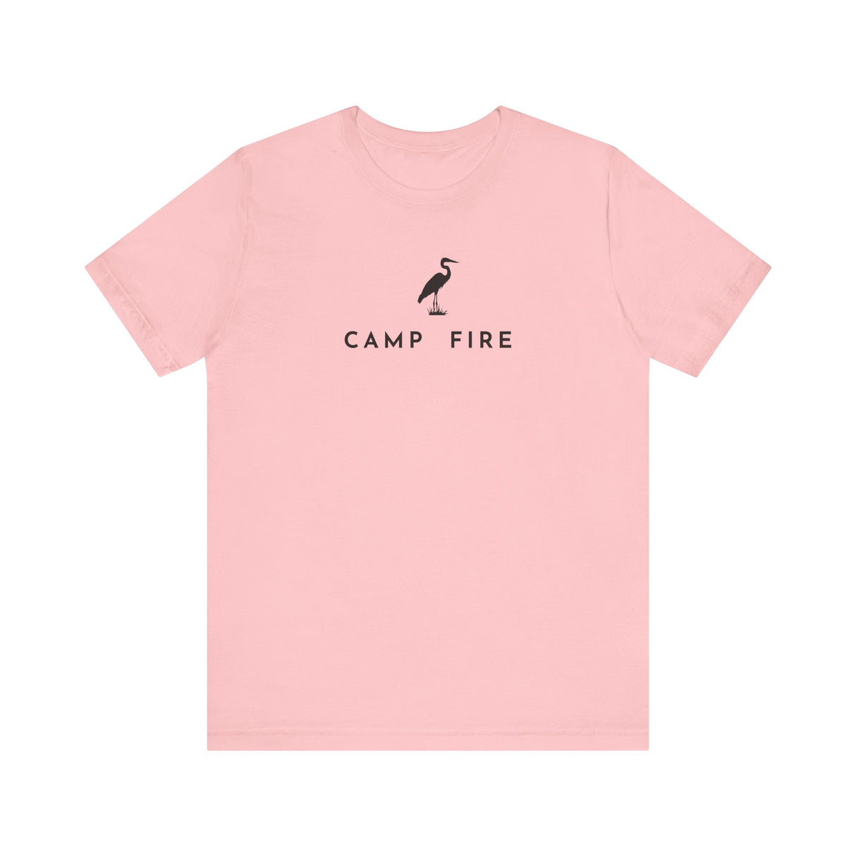 Great Blue Heron - Camp Fire T-Shirt