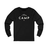 Mountain Peaks Camp Long Sleeve Tee — Minimal Outdoor Camping Shirt