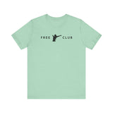 Woman arms out - Free Club T-Shirt