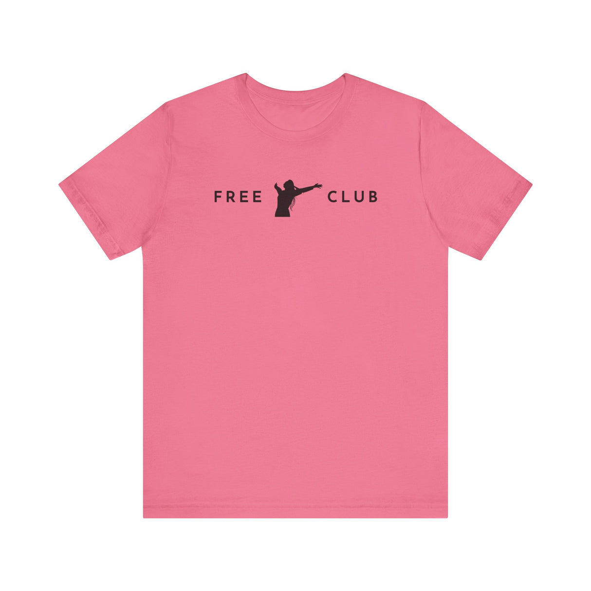 Woman arms out - Free Club T-Shirt