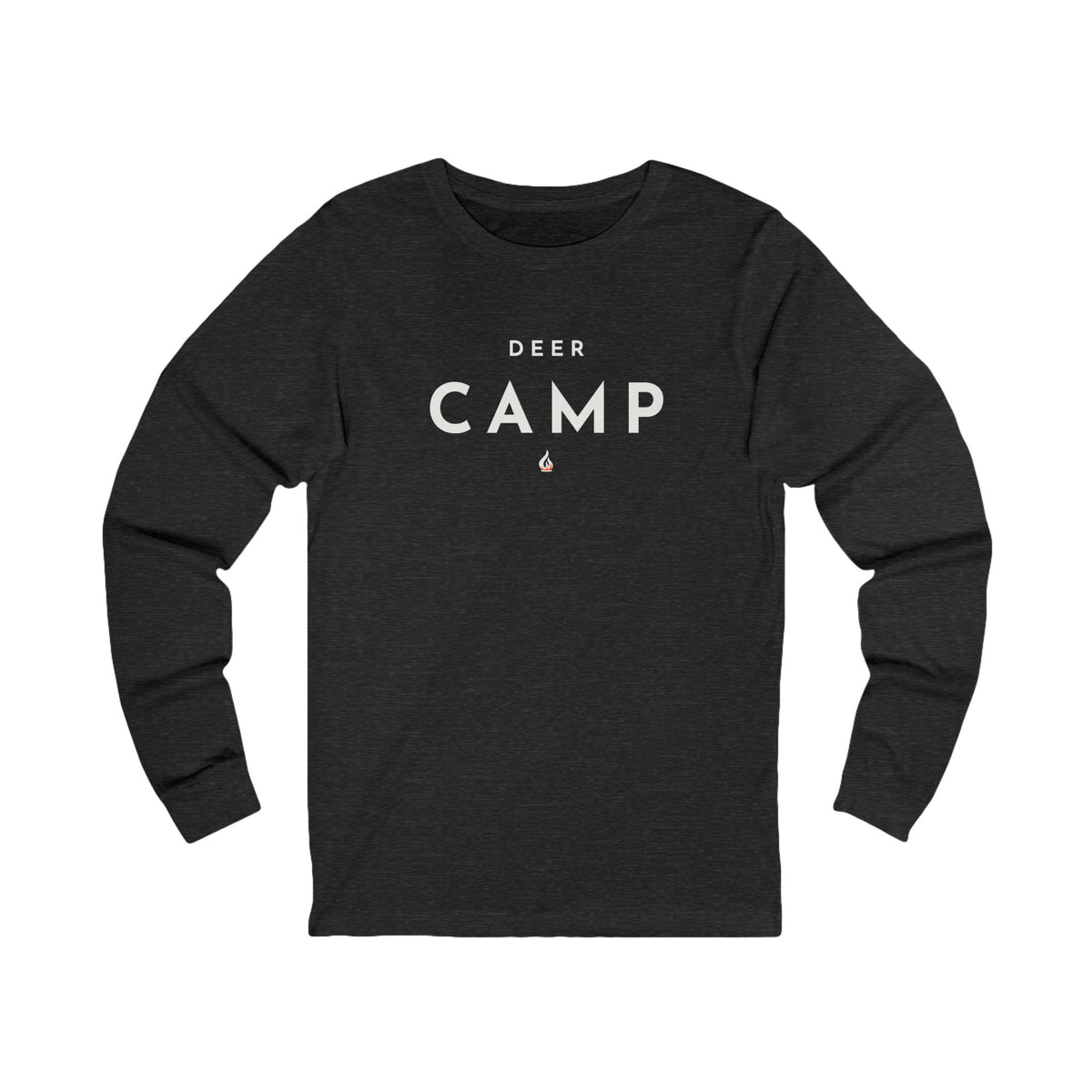 Deer Camp Long Sleeve Tee — Minimal Outdoor Camping Shirt