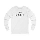 Mountain Peaks Camp Long Sleeve Tee — Minimal Outdoor Camping Shirt