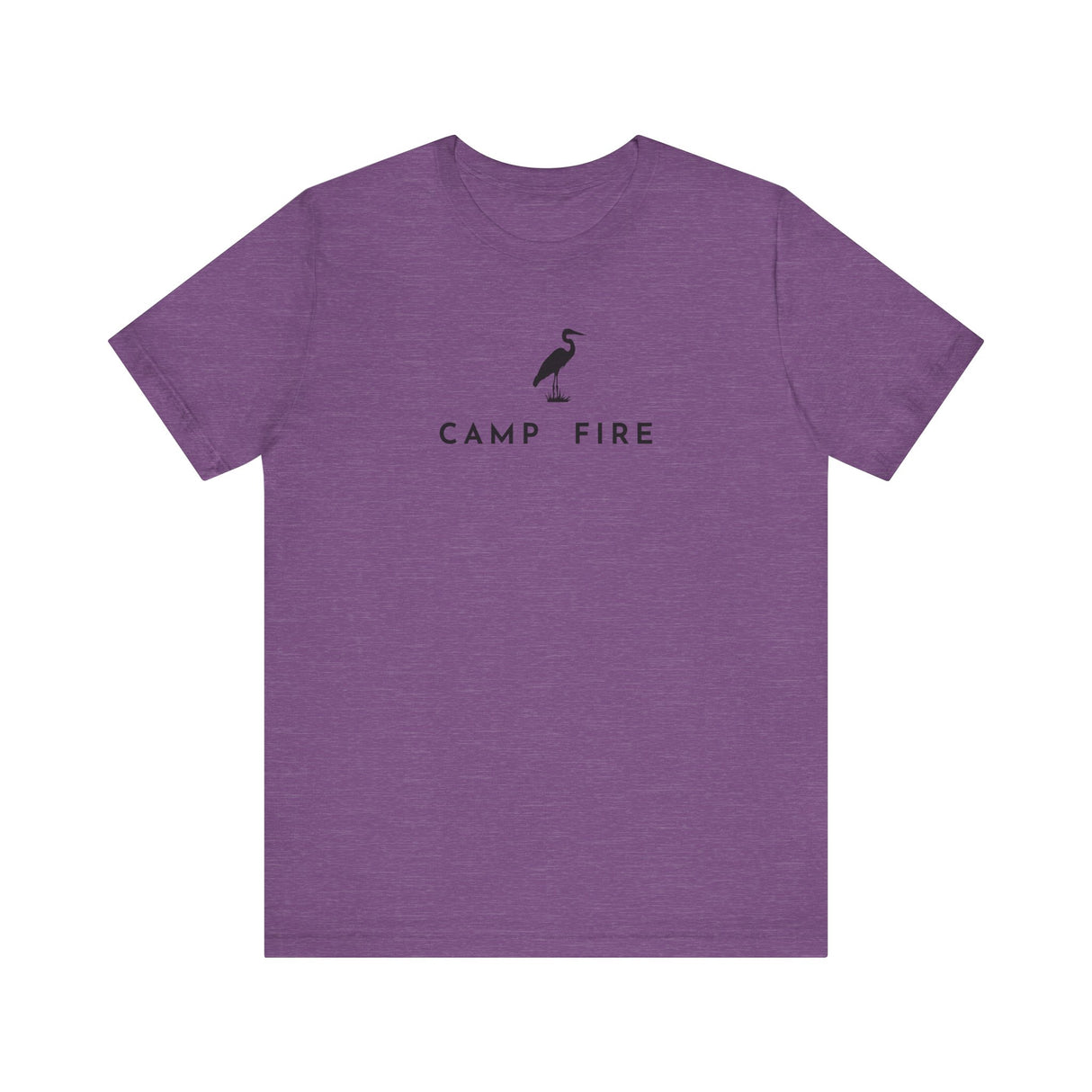 Great Blue Heron - Camp Fire T-Shirt