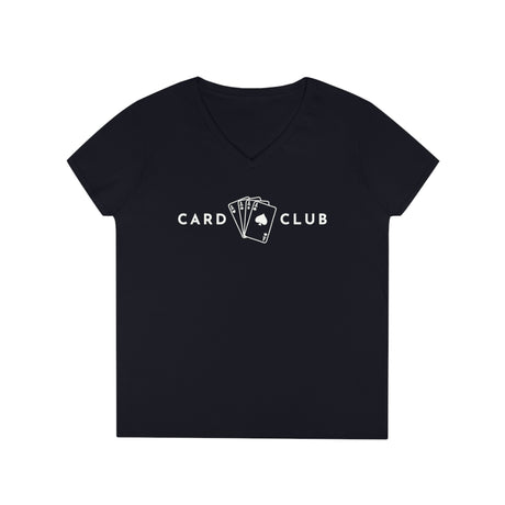 4 Aces - Card Club - Ladies' V-Neck T-Shirt