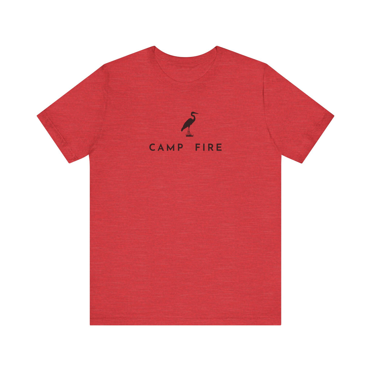 Great Blue Heron - Camp Fire T-Shirt
