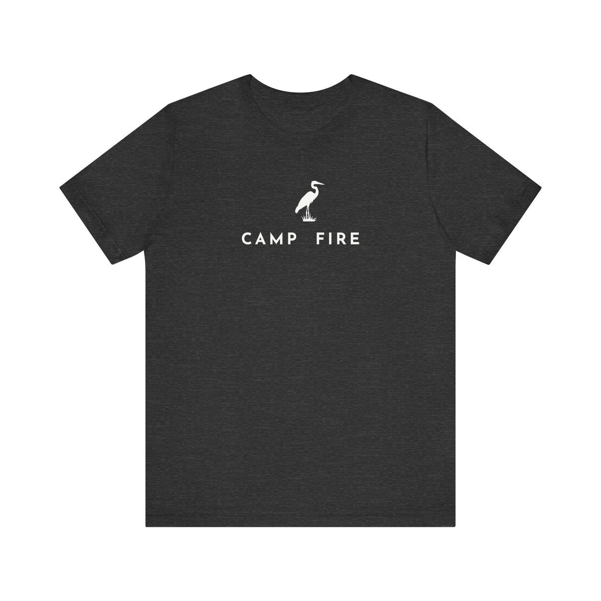 Great Blue Heron - Camp Fire T-Shirt