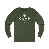 Wisconsin Campfire Long Sleeve Tee — Minimal Outdoor Camping Shirt