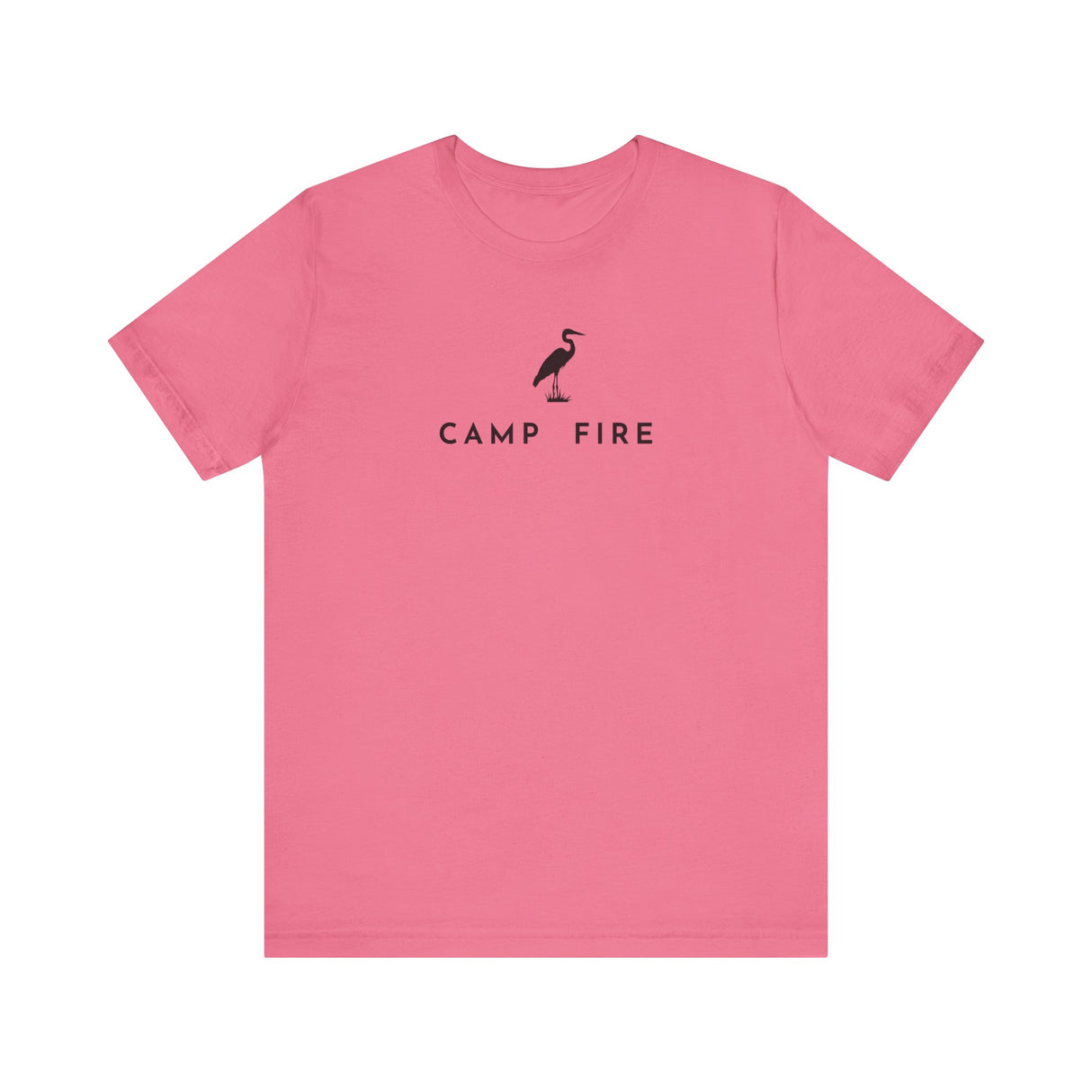Great Blue Heron - Camp Fire T-Shirt