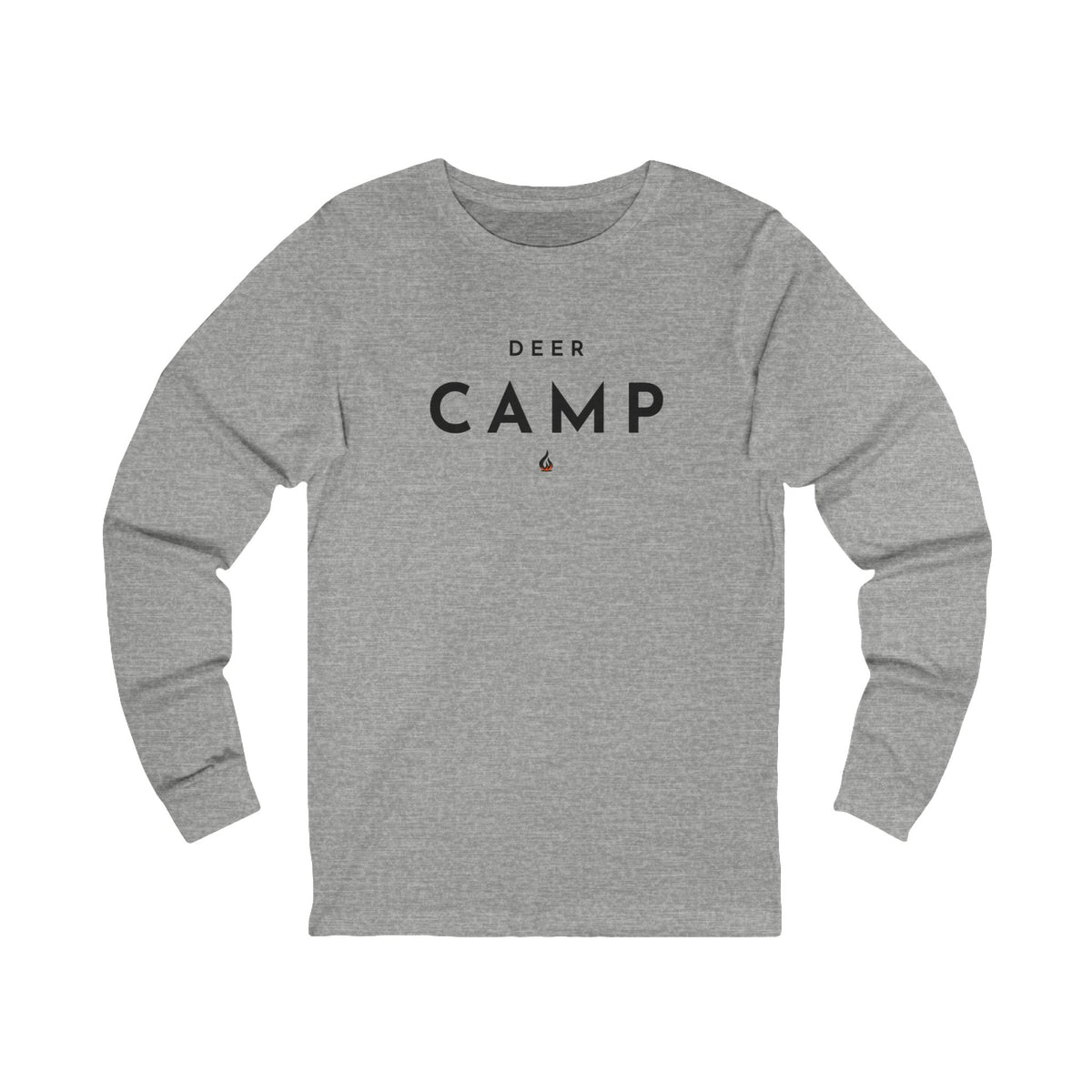 Deer Camp Long Sleeve Tee — Minimal Outdoor Camping Shirt