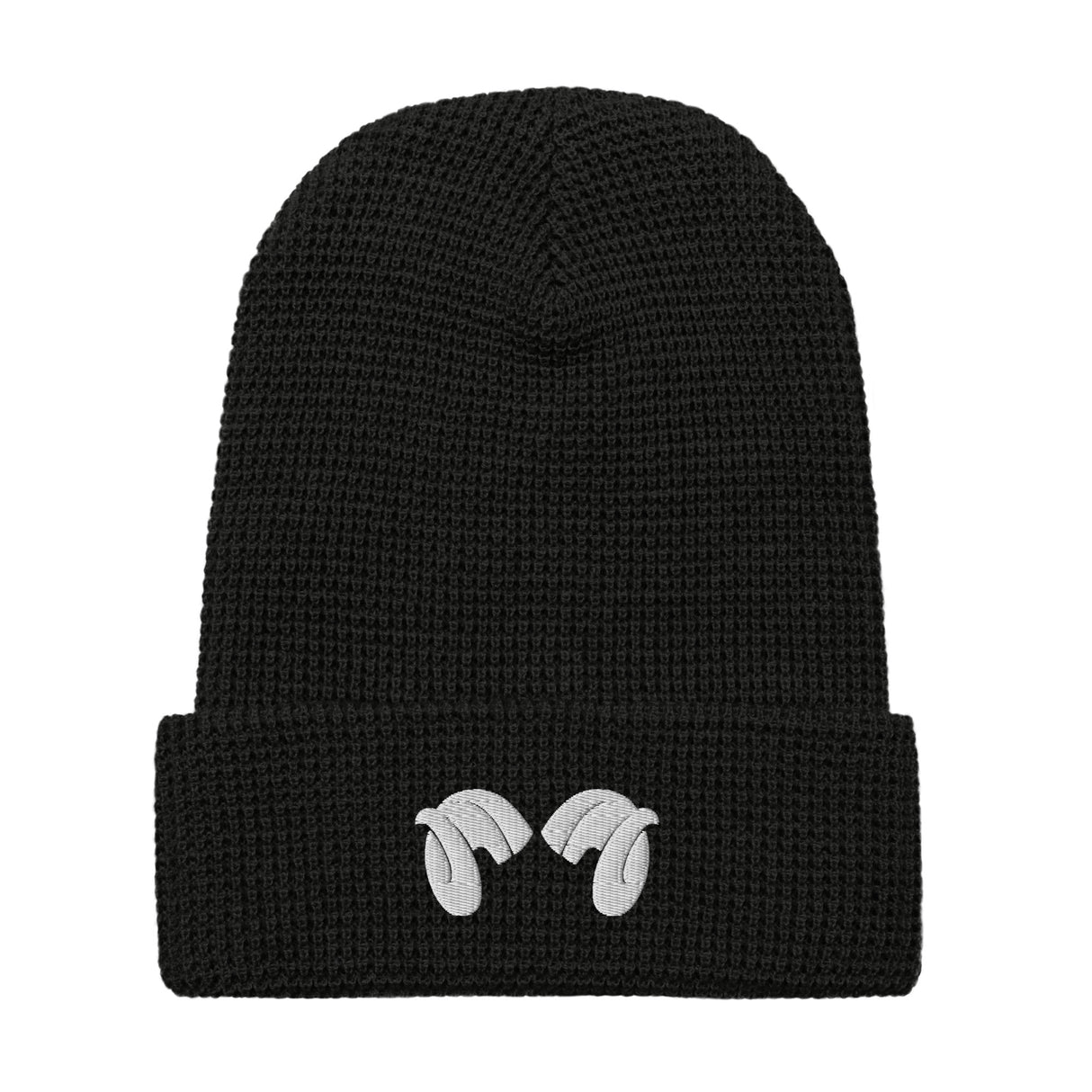 Sheep Horns - Waffle beanie