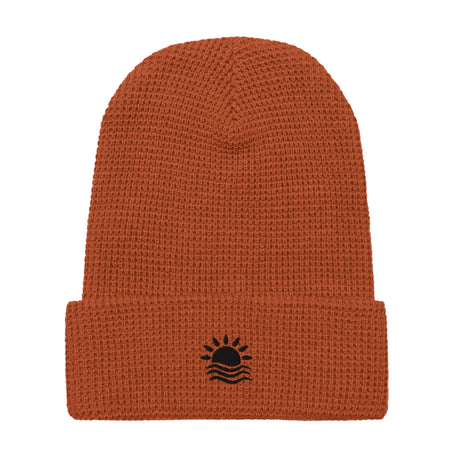 Sunset and water - Waffle beanie